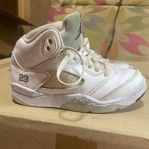 Nike Jordan 5 Retro 440889-130 Metallic Size 12C